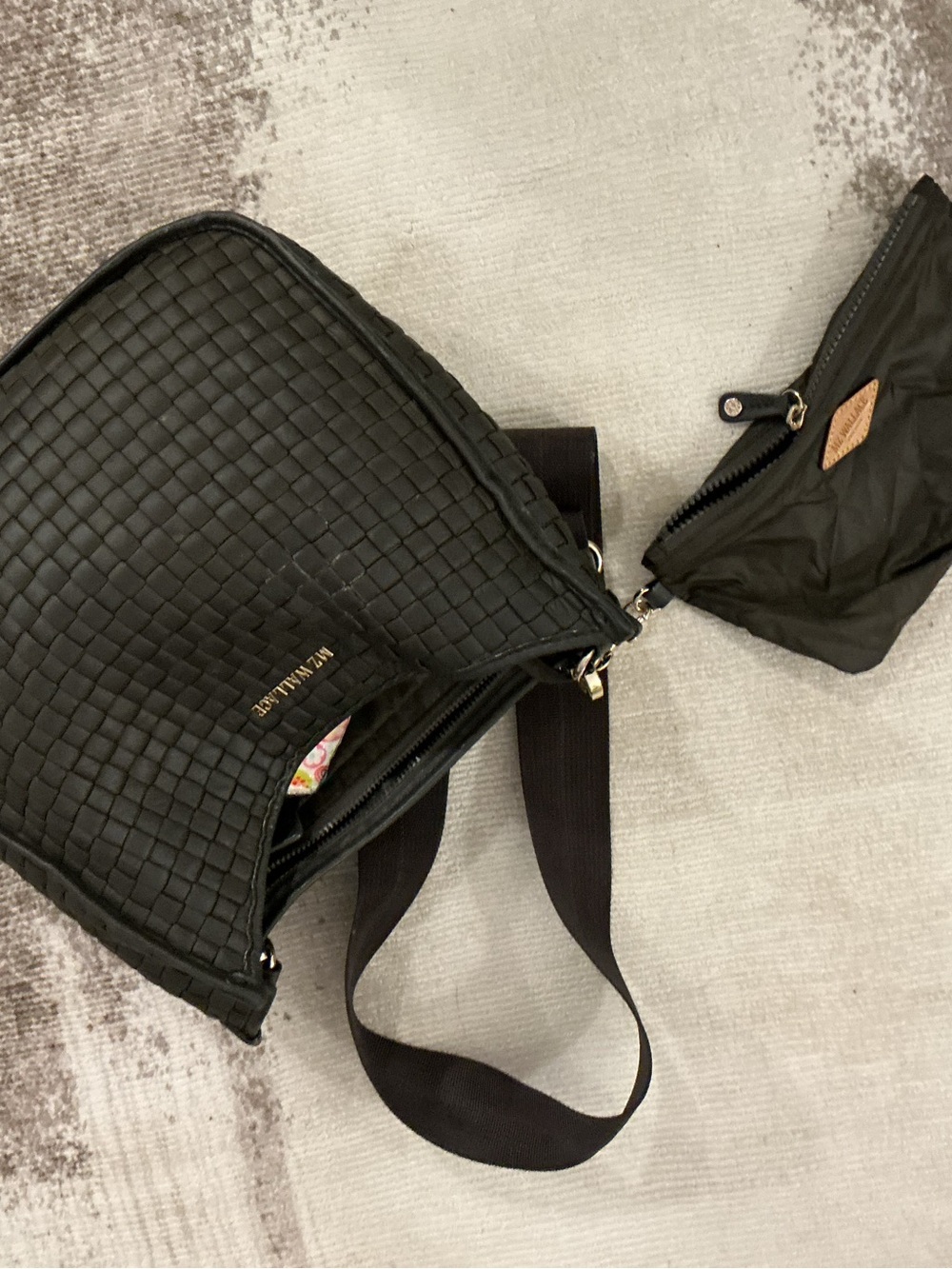 MZ Wallace Gunmetal Woven Box Crossbody - Picture 4 of 6